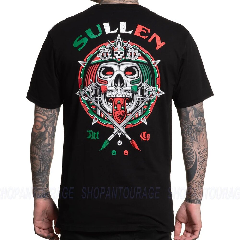 Sullen Art Collective Aztec Mexico Premium SCM5636 Short Sleeve T-shirt For Men